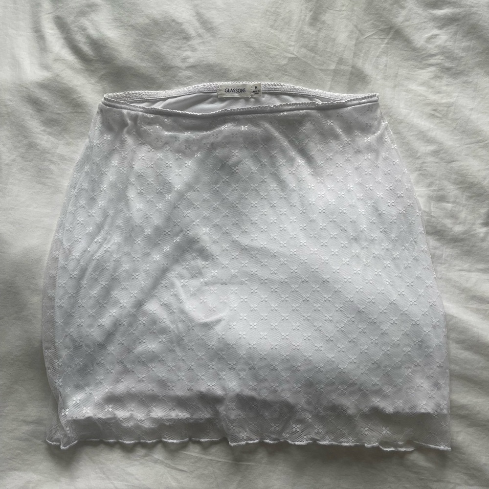 Glassons Women's White Skirt